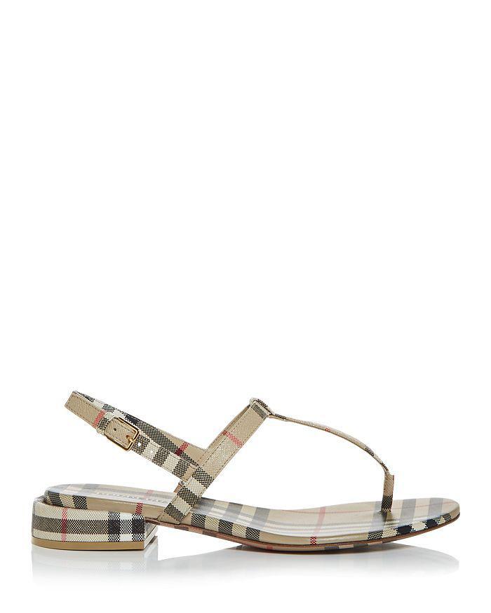 商品Burberry|Women's Emily Vintage Check Thong Sandals,价格¥4780,第5张图片详细描述