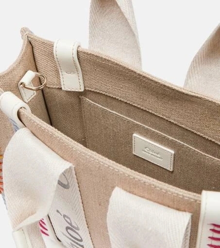 商品Chloé|Woody Small embroidered canvas tote,价格¥10424,第3张图片详细描述