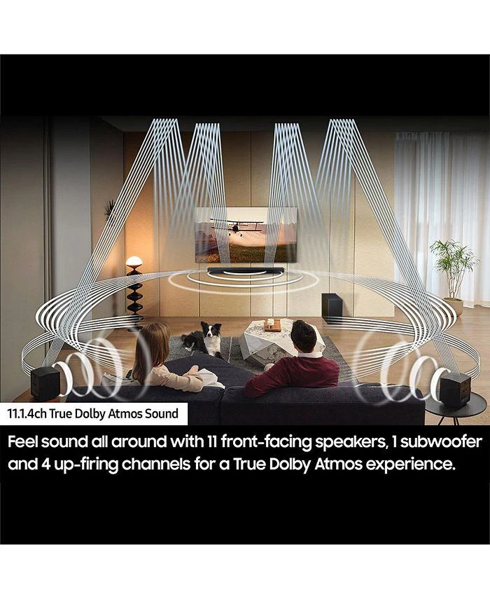 商品SAMSUNG|11.1.4-Channel Wireless Dolby Atmos Soundbar with Wireless Surround Speakers & Subwoofer,价格¥14947,第5张图片详细描述