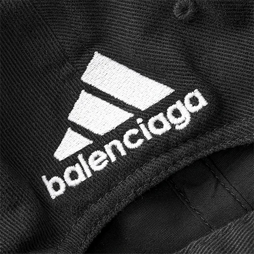 商品[国内直发] Balenciaga|巴黎世家 x adidas 联名款 品牌Logo印花 棉 棒球帽 男女同款 黑色,�价格¥1307,第7张图片详细描述