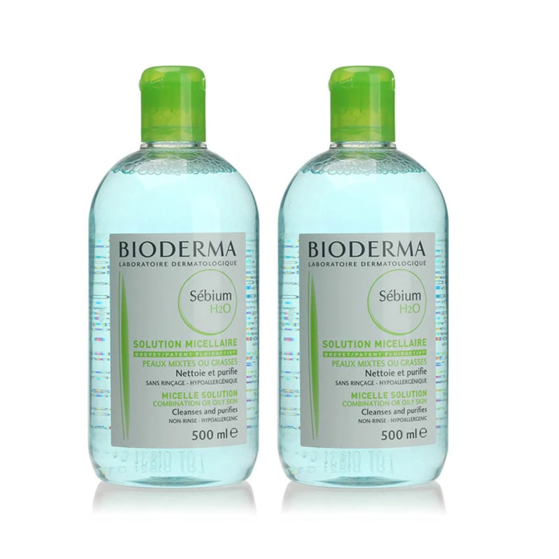 商品Bioderma|【2件包邮装】BIODERMA贝德玛 净妍洁肤卸妆水（蓝水）500ml*2,价格¥161,第1张图片