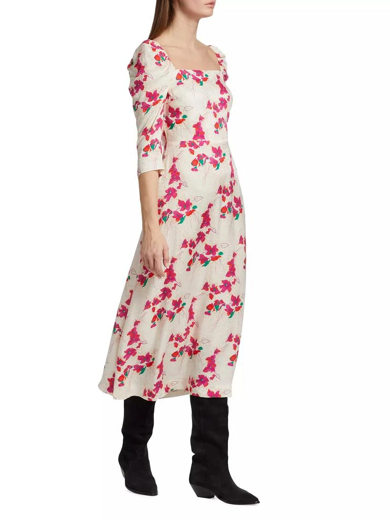 商品ba&sh|Elonor Smocked Jacquard Midi-Dress,价格¥918,第2张图片详细描述