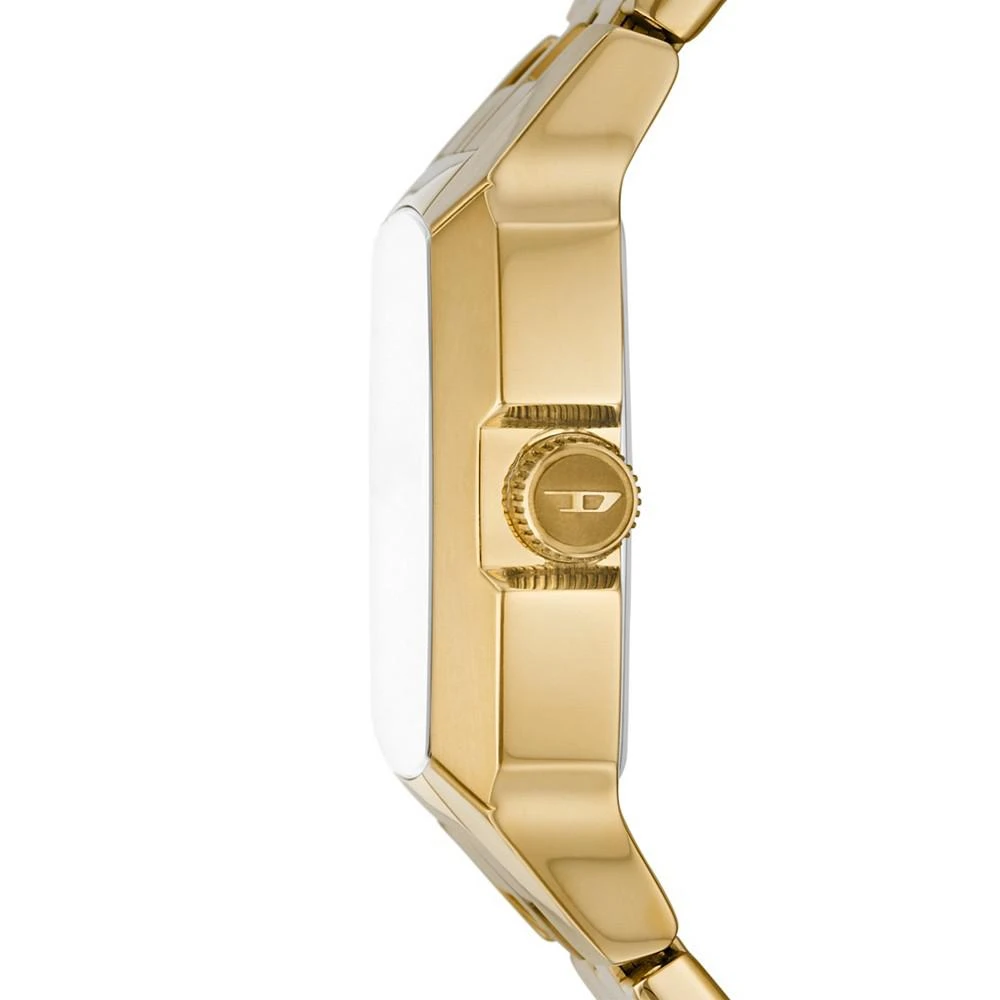 商品Diesel|Men's Cliffhanger Gold-Tone Stainless Steel Bracelet Watch, 36mm,价格¥1412,第2张图片详细描述