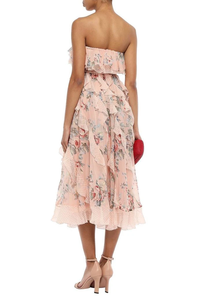 商品Zimmermann|Bowie Waterfall strapless printed silk-georgette midi dress,价格¥4383,第3张图片详细描述