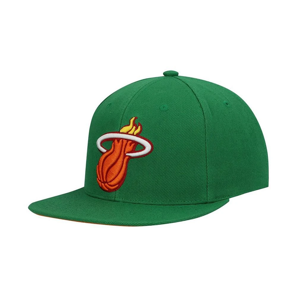 商品Mitchell & Ness|Men's Green Miami Heat 20th Anniversary Like Mike Snapback Hat,价格¥256,第4张图片详细描述