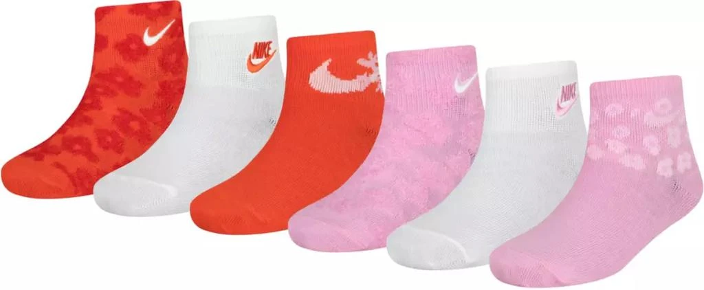 商品NIKE|Nike Girls' Your Move 6 Pack Ankle Socks,价格¥124,第1张图片