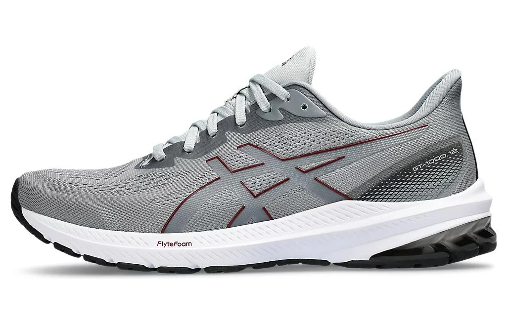 商品[国内直发] Asics|GT-1000 12 舒适 织物合成革防滑耐磨透气 低帮 越野跑步鞋 男款 灰色,价格¥610,第1张图片