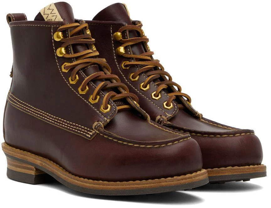 商品VisVim|Burgundy Cradle Moc-Folk Lace-Up Boots,价格¥6242,第4张图片详细描述