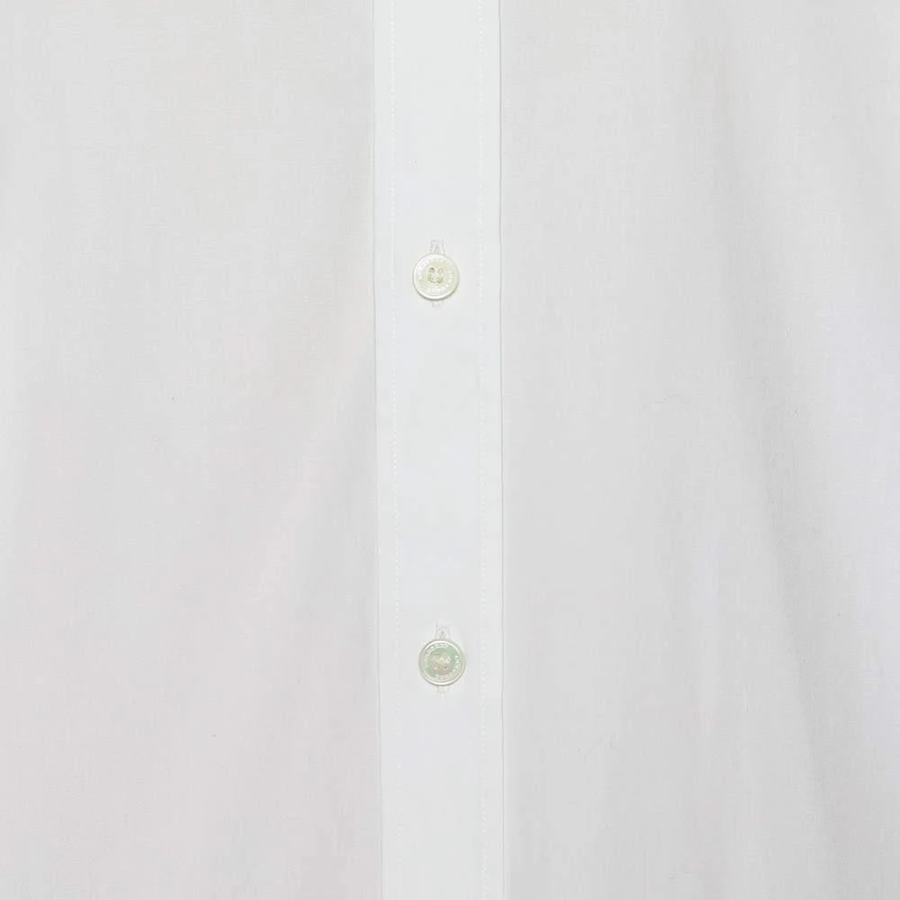 商品[二手商品] Burberry|Burberry White Cotton Striped Hem Detail Button Front Shirt L,价格¥896,第5张图片详细描述