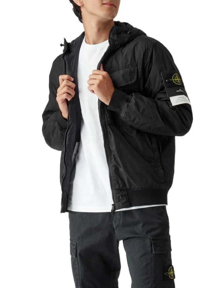 商品Stone Island|Stone Island Men&#39;s  Black Other Materials Outerwear Jacket,价格¥5166,第4张图片详细描述
