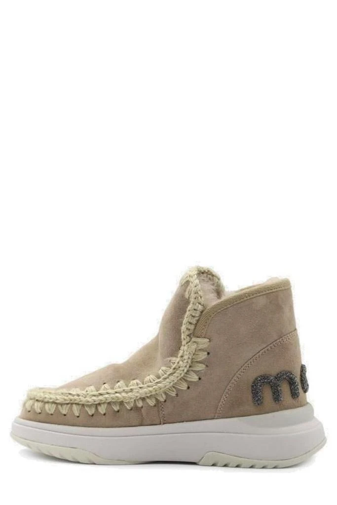 商品Mou|Mou Eskimo Logo-Glitter Whipstitch-Trim Boots,价格¥1704,第2张图片详细描述