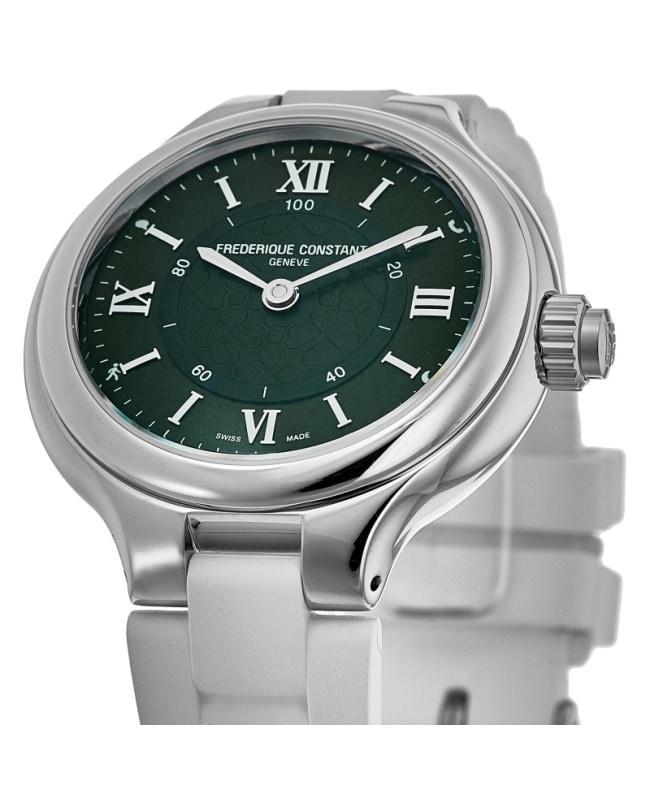 Frederique Constant Green Dial Rubber Strap Women's Watch FC-281GRH3ER6商品第2张图片规格展示