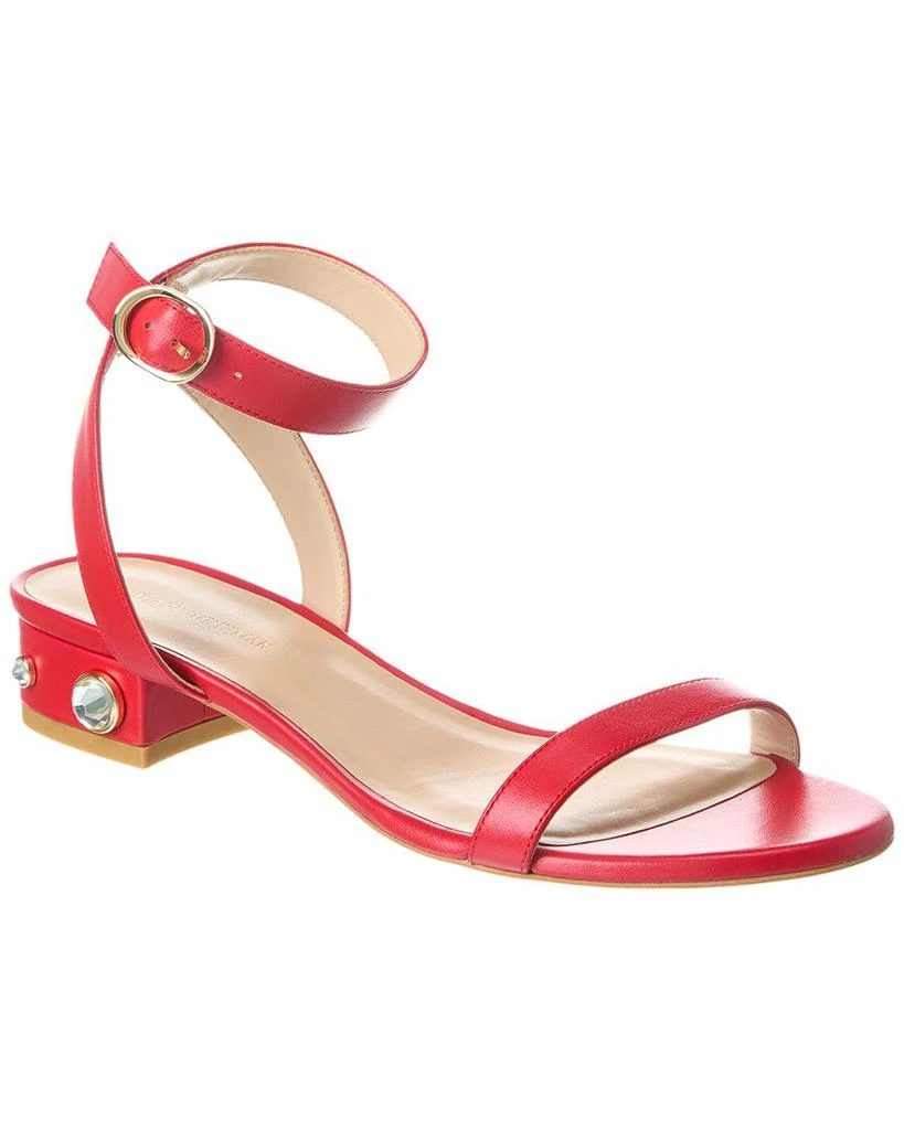 商品Stuart Weitzman|Dancer Allshine 25 Leather Sandal,价格¥1350,第1张图片