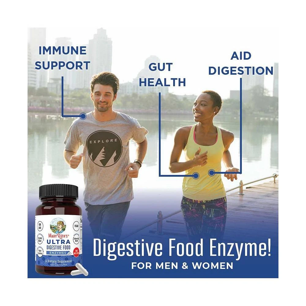商品MaryRuth Organics|Ultra Digestive Enzymes Capsules, Unflavored, 60ct,价格¥202,第2张图片详细描述
