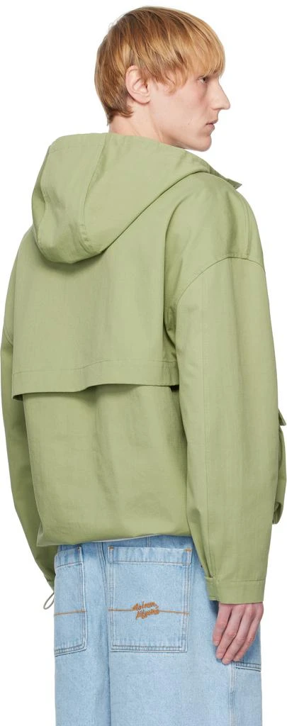 商品Maison Kitsune|Green Hooded Popover Jacket,价格¥3052,第3张图片详细描述
