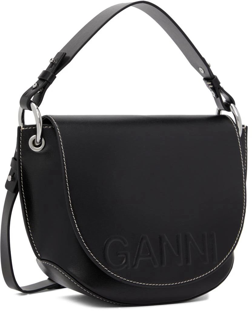 商品Ganni|Black Banner Shoulder Bag,价格¥2144,第3张图片详细描述
