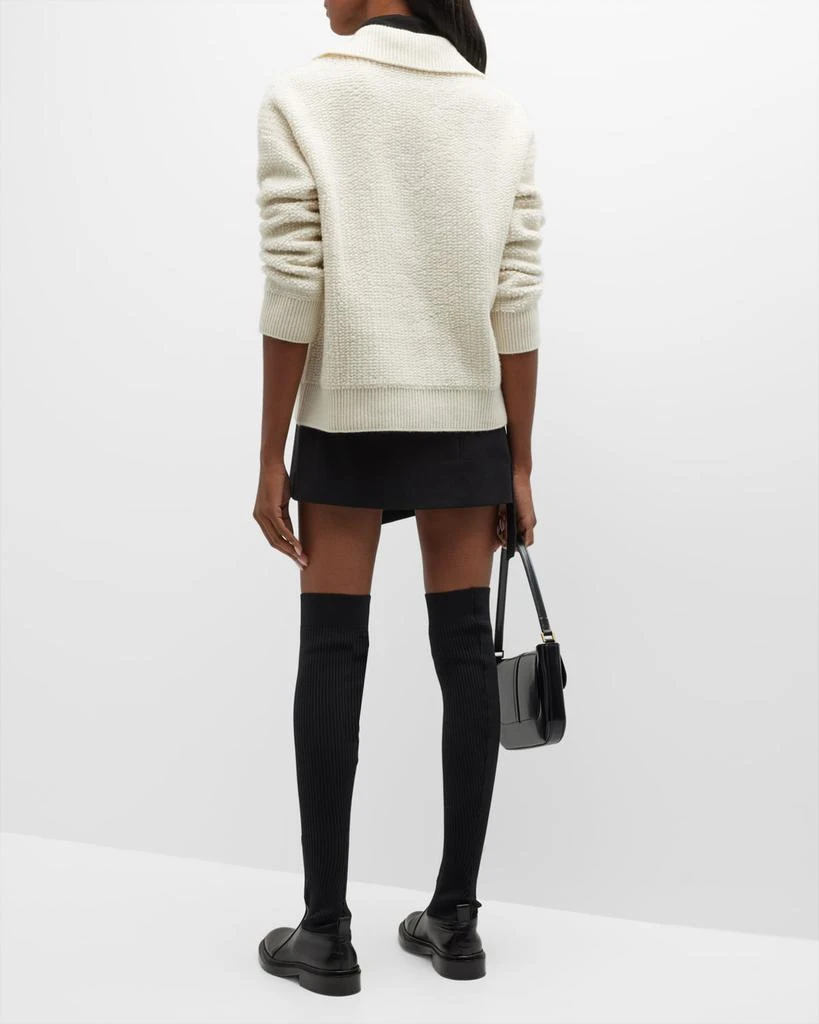 商品Lisa Yang|Denise Cashmere Open-Collar Pullover Sweater,价格¥5307,第4张图片详细描述