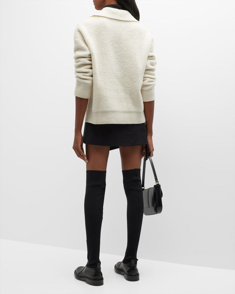 商品Lisa Yang|Denise Cashmere Open-Collar Pullover Sweater,价格¥6997,第6张图片详细描述