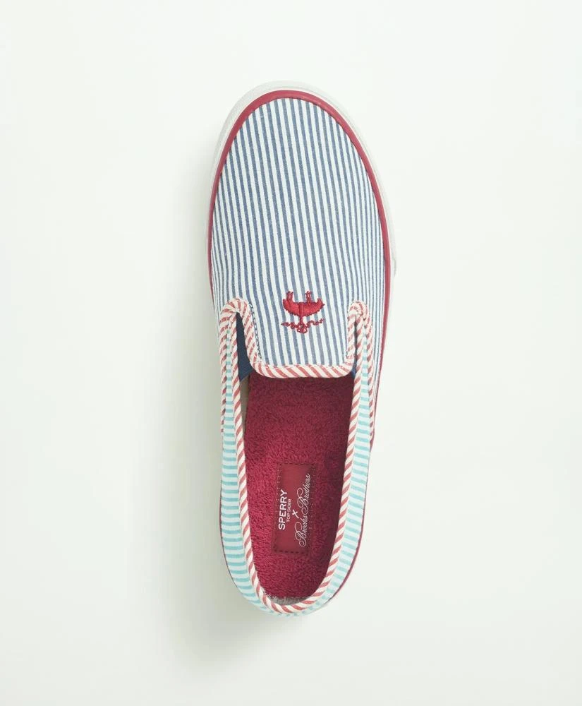 商品Brooks Brothers|Sperry x Brooks Brothers "Seersucker" Slip On,价格¥489,第2张图片详细描述