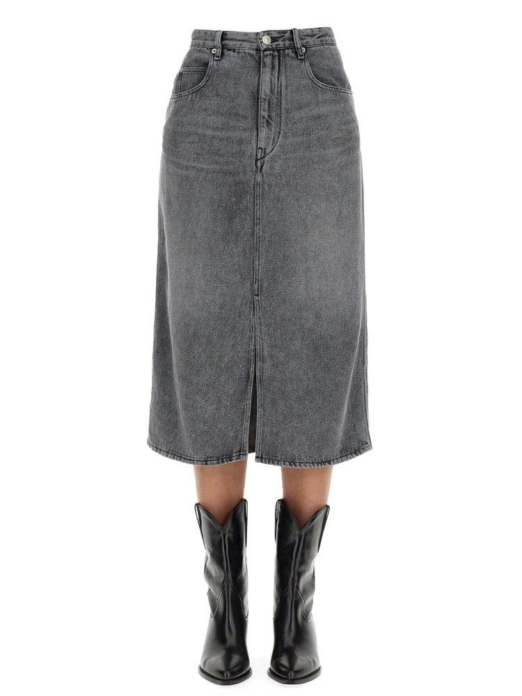 商品Isabel Marant Étoile|Isabel Marant Étoile High-Waist Denim Skirt,价格¥1472,第1张图片