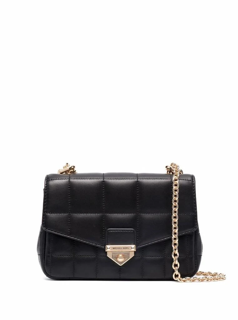 商品Michael Kors|MICHAEL Michael Kors Soho Small Black Quilted Leather Crossbody Bag M Michael Kors Woman,价格¥2556,第1张图片