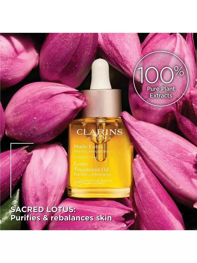 商品Clarins|Lotus Balancing &amp; Hydrating Face Treatment Oil,价格¥432,第2张图片详细描述