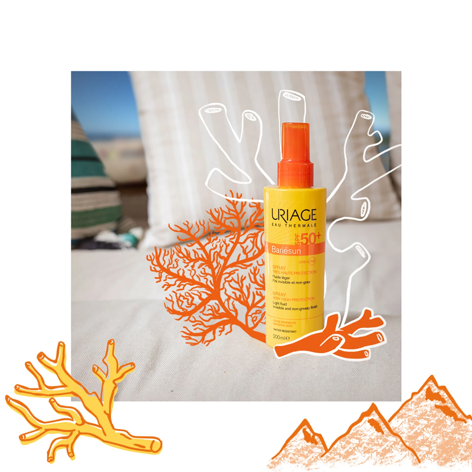 Uriage 依泉 清爽倍护防晒喷雾 SPF50+ 200ml 商品