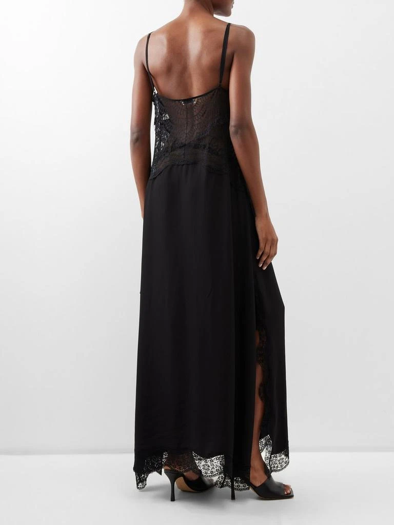 商品Raey|Mixed lace and satin maxi slip dress,价格¥3783,第5张图片详细描述