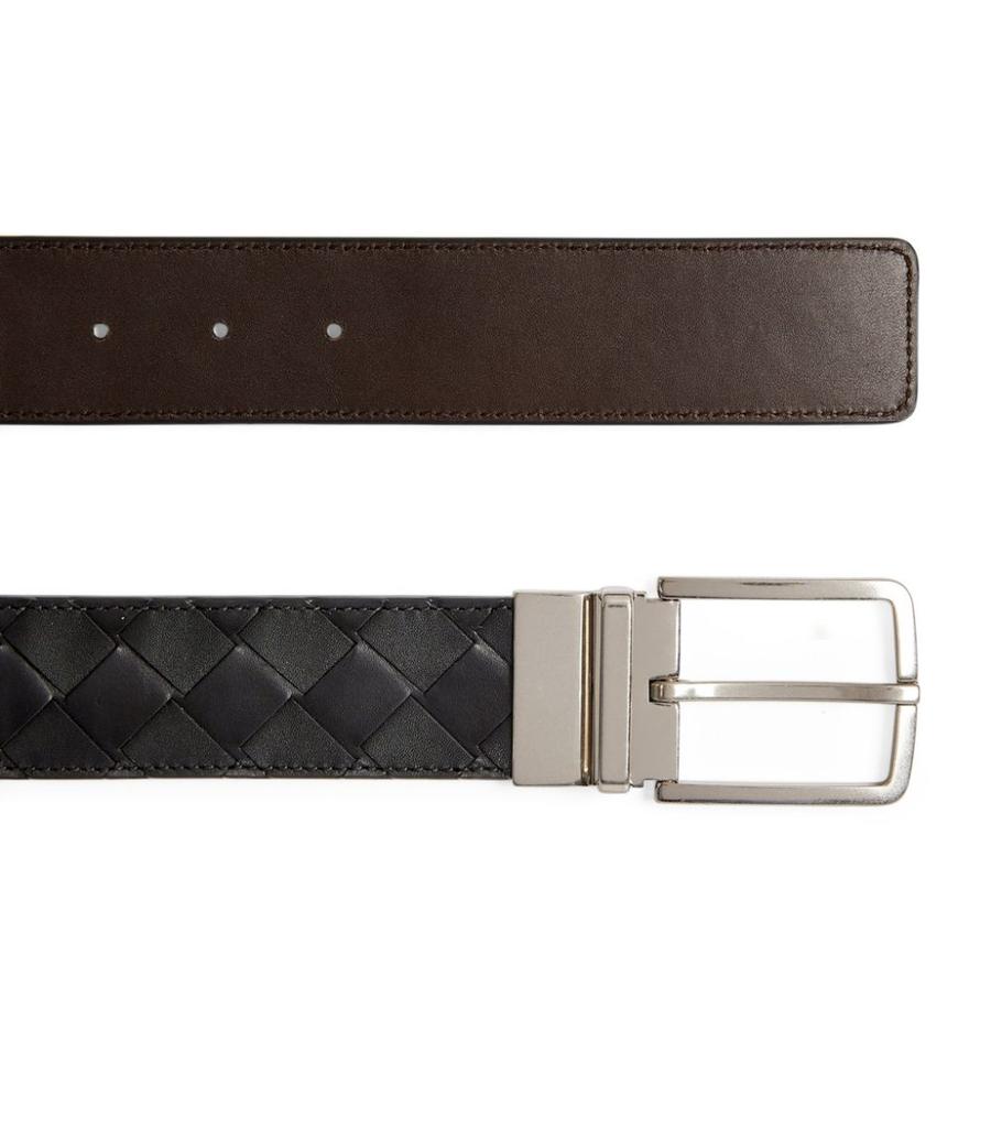 Leather Intrecciato Belt商品第3张图片规格展示