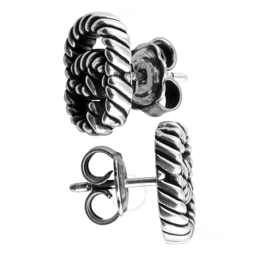 商品Gucci|Double G earrings in Sterling Silver,价格¥1703,第3张图片详细描述