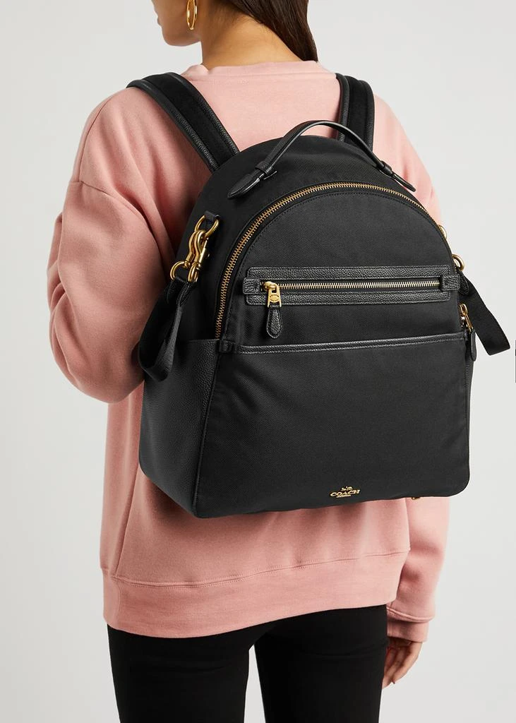 商品Coach|Baby black nylon and leather backpack,价格¥3679,第5张图片详细描述