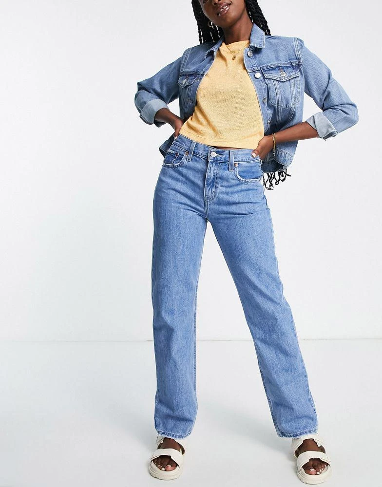 商品Levi's|Levi's low pro relaxed straight leg jean in mid wash,价格¥674,第4张图片详细描述