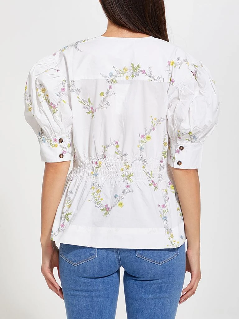 商品Ganni|Floral cotton shirt,价格¥555,第3张图片详细描述