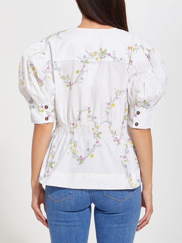 商品Ganni|Floral cotton shirt,价格¥776,第5张图片详细描述