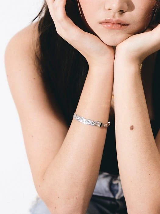 商品Pepe Zoo|Dia Silver Bracelet,价格¥1470,第1张图片