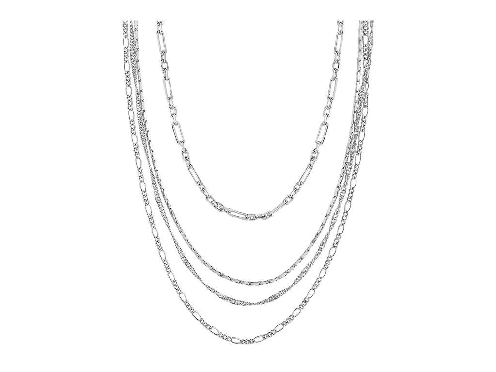 商品Sterling Forever|Multi Chain Layered Necklace,价格¥452,第1张图片