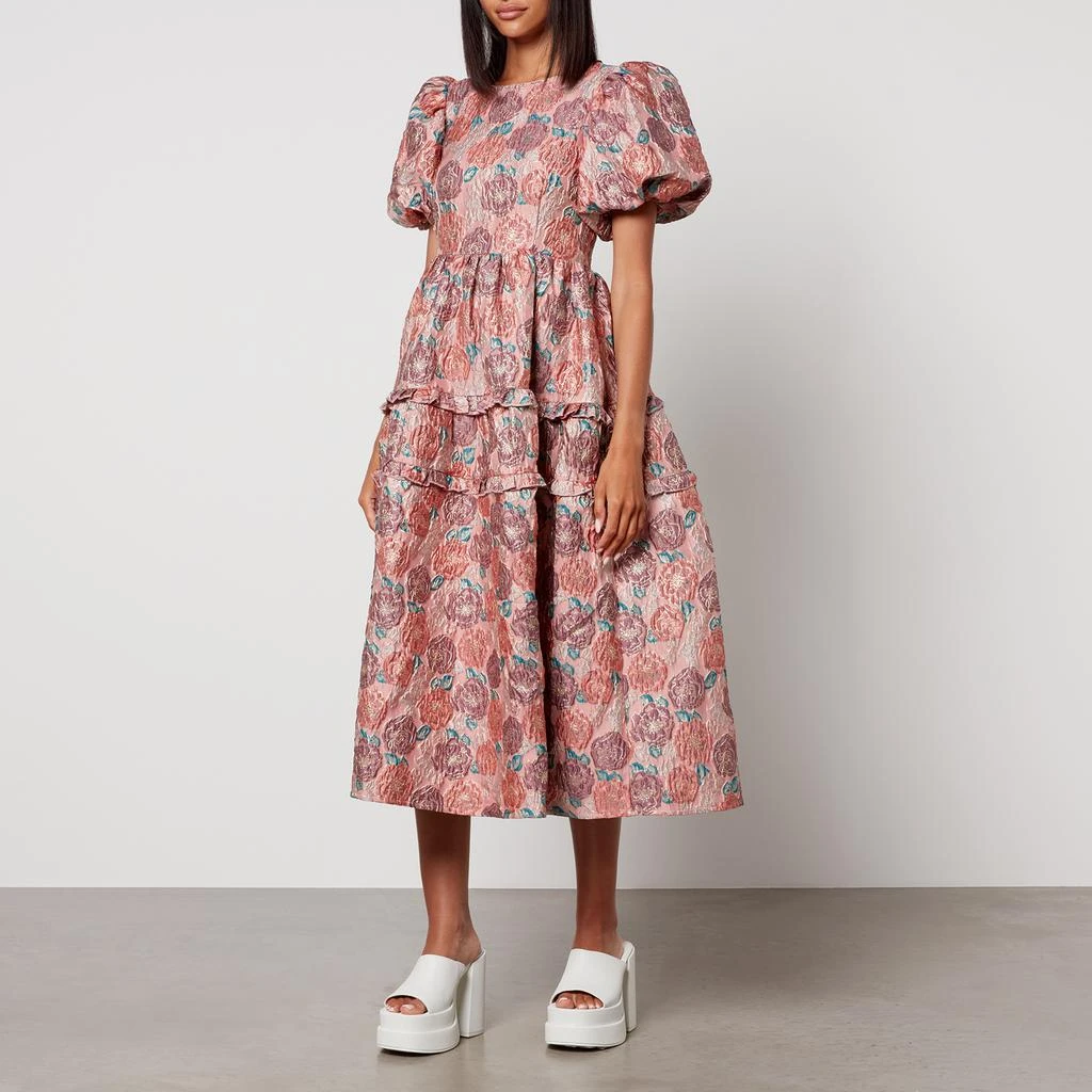 商品Sister Jane|Sister Jane Dream Nerissa Floral-Print Jacquard Midi Dress,价格¥1424,第1张图片