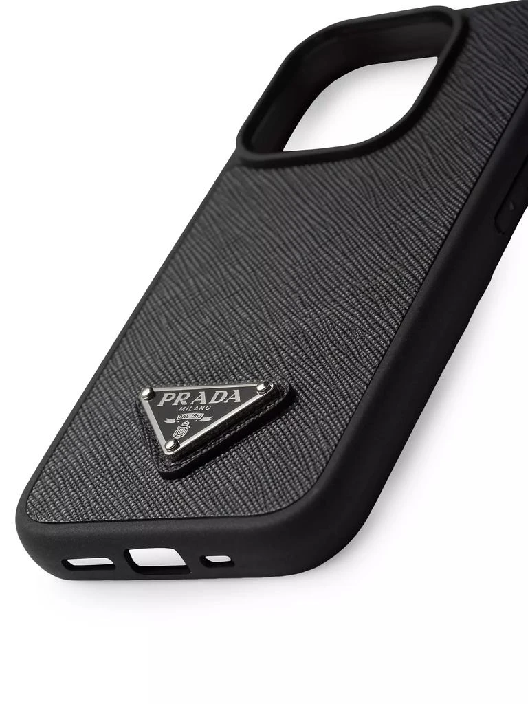 商品Prada|Saffiano Leather Cover For iPhone 15 Pro,价格¥2960,第2张图片详细描述