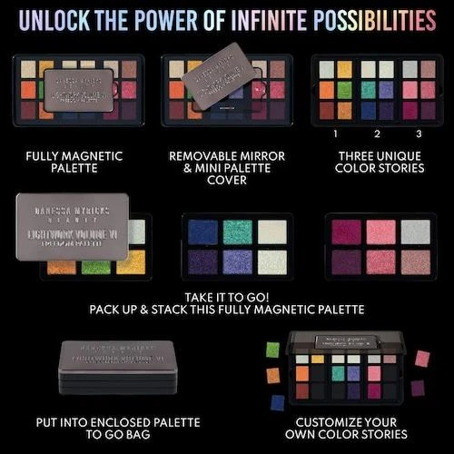 商品Danessa Myricks Beauty|LIGHTWORK VI The Freedom Palette: Magnetic, Customizable, Stackable Palette with Illuminating Pigments for Eyes, Face & Lips,价格¥1001,第2张图片详细描述