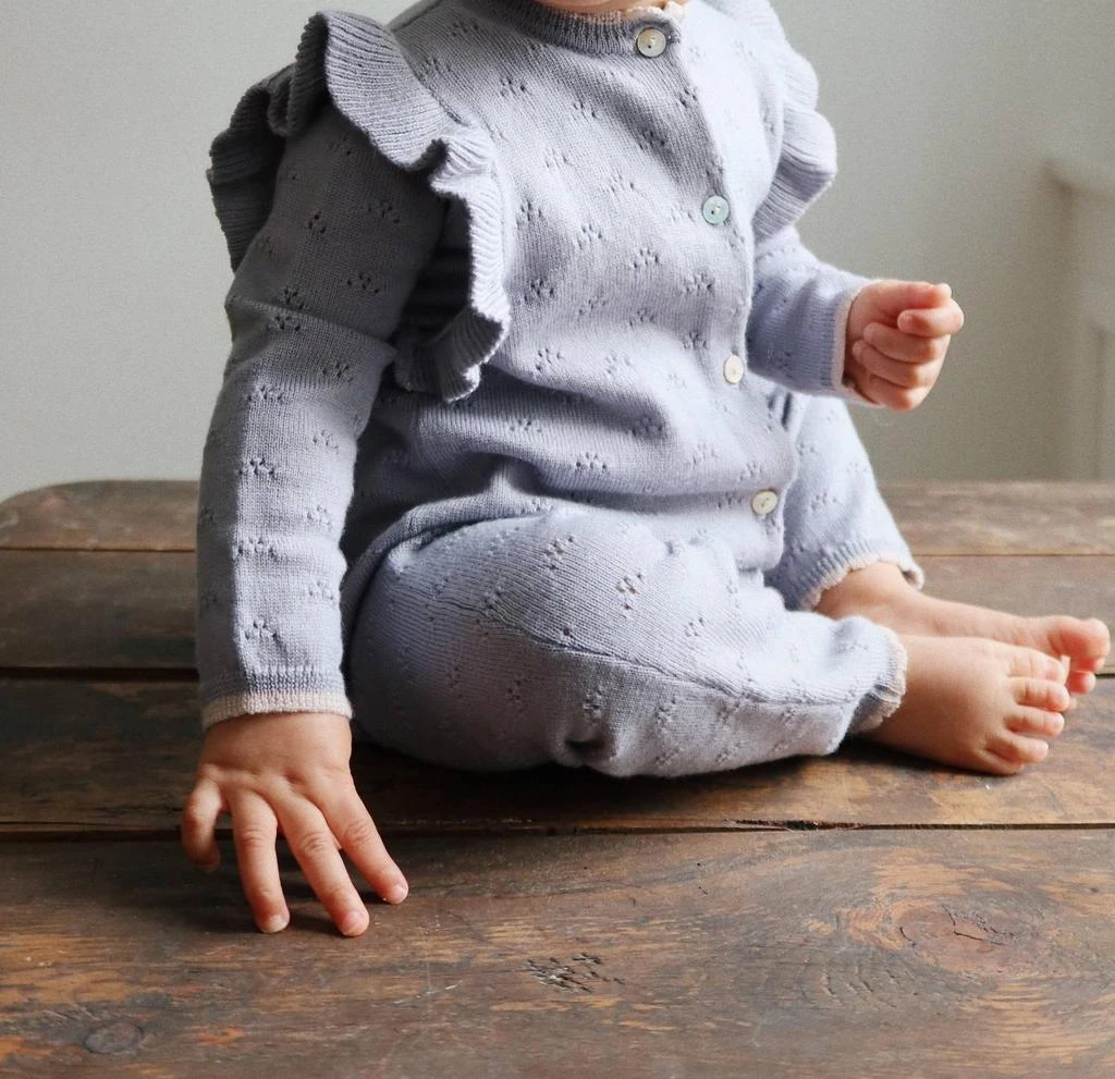 商品Konges Sløjd|Konges Sløjd - Girls' Valkan Pointelle Knit Sweater,价格¥515,第1张图片