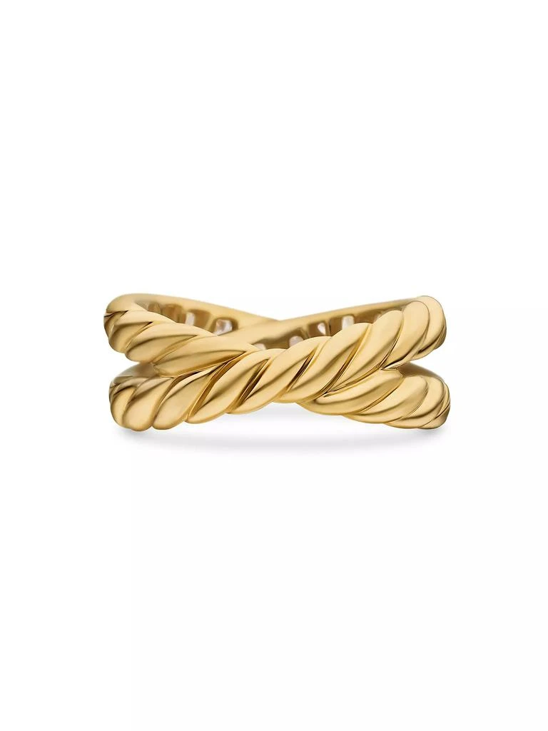 商品David Yurman|DY Crossover Band Ring in 18K Yellow Gold,价格¥47201,第5张图片详细描述