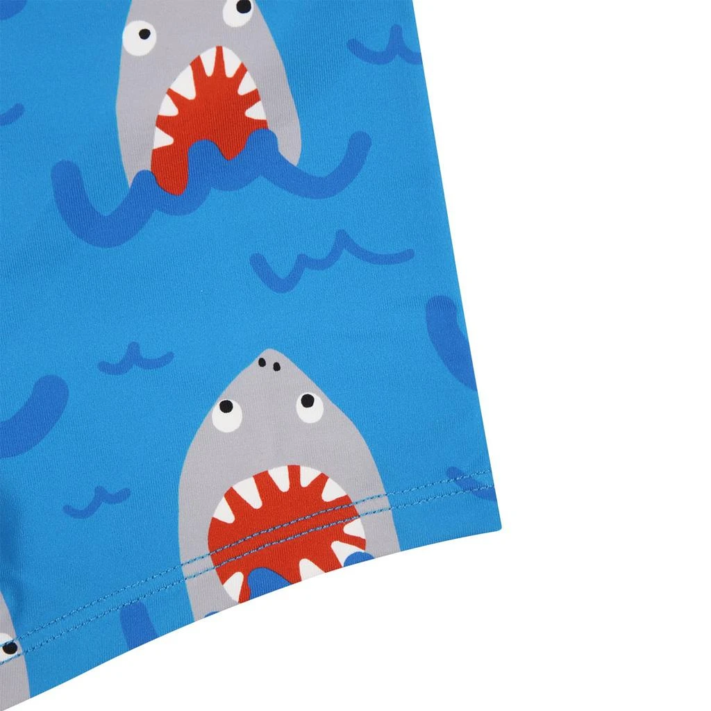 商品Stella McCartney|Light Blue Boxer Shorts For Baby Boy With All-over Shark Print,价格¥659,第3张图片详细描述