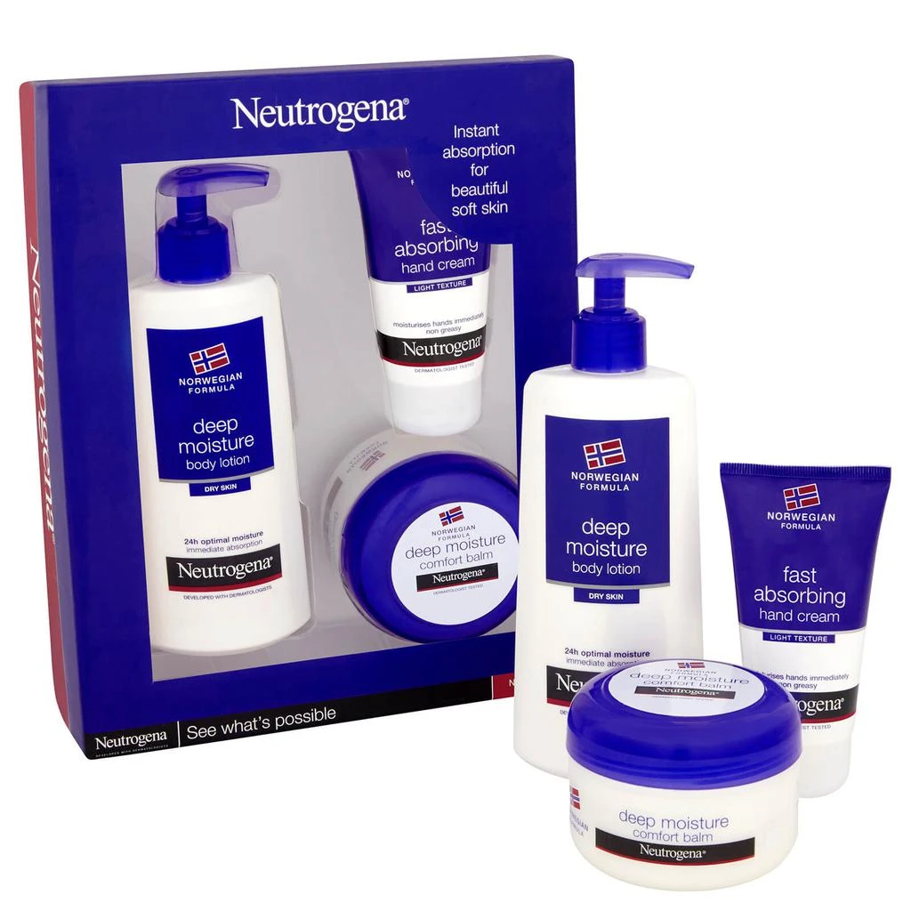 商品Neutrogena|Neutrogena Norwegian Formula Deep Moisture Gift Set,价格¥158,第2张图片详细描述