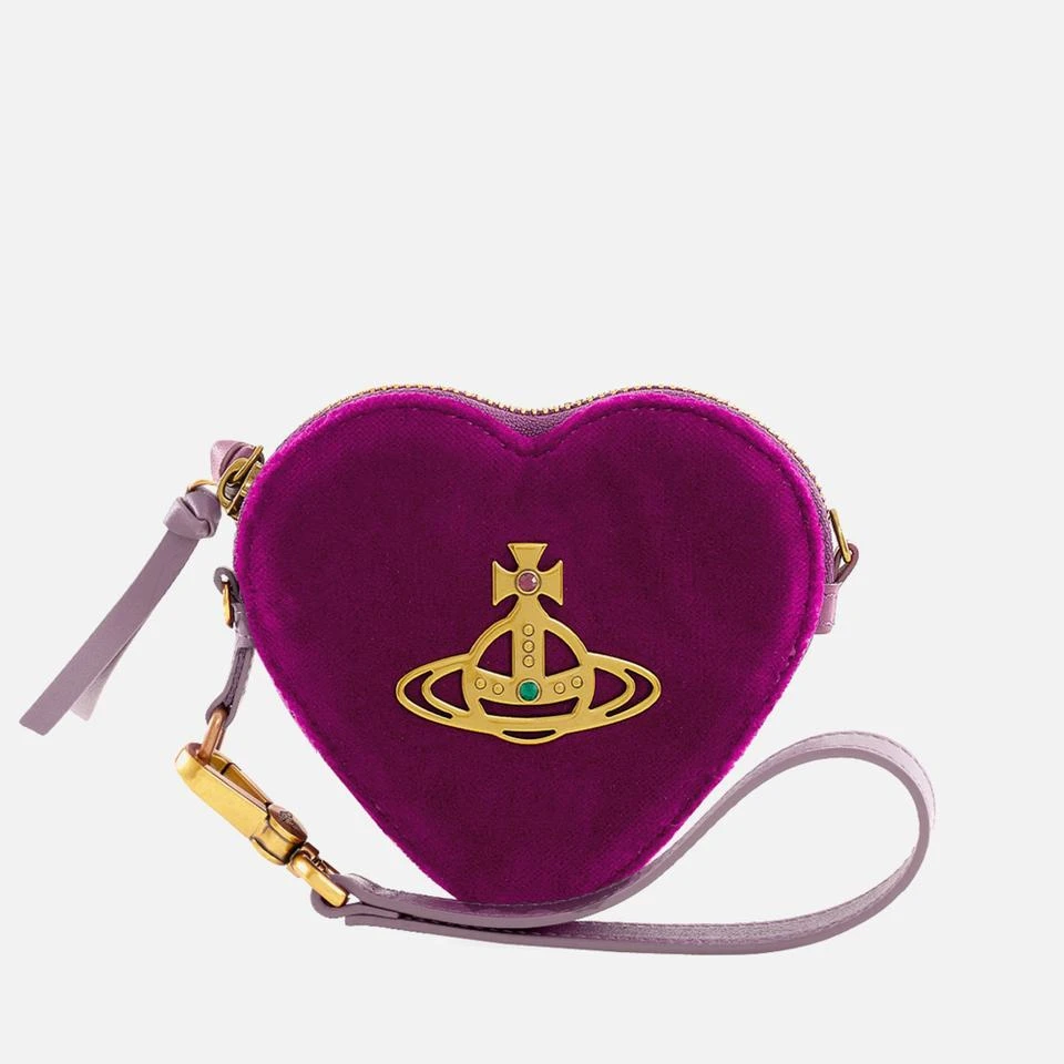 商品Vivienne Westwood|Vivienne Westwood Heart Velour Wristlet,价格¥1745,第1张图片