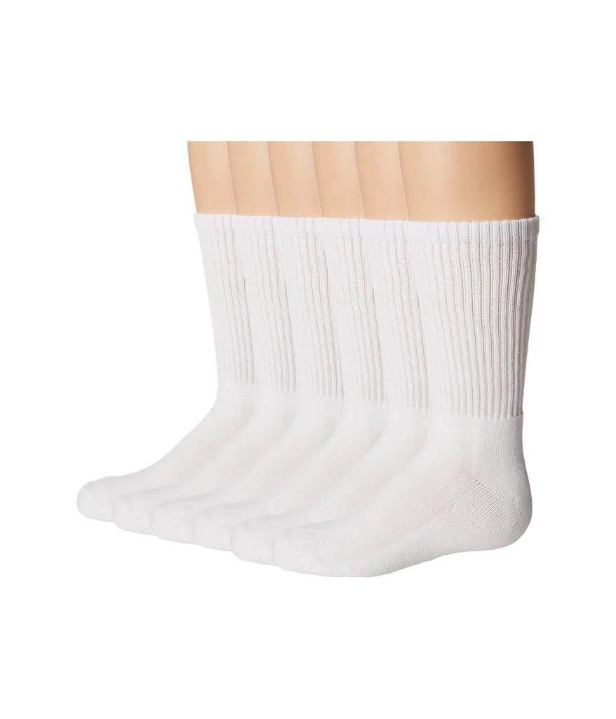 商品Jefferies Socks|Seamless Sport Crew Half Cushion 6 Pack (Infant/Toddler/Little Kid/Big Kid/Adult),价格¥155,第1张图片