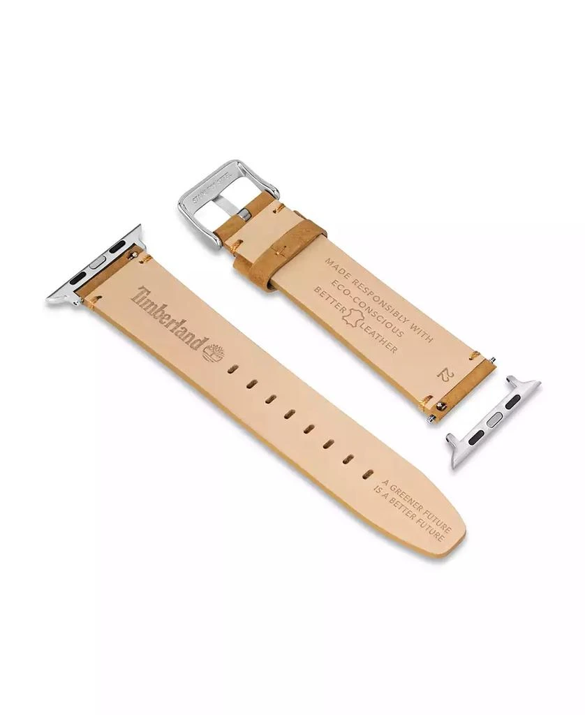 商品Timberland|Unisex Ashby Wheat Genuine Leather Universal Smart Watch Strap 22mm,价格¥379,第2张图片详细描述