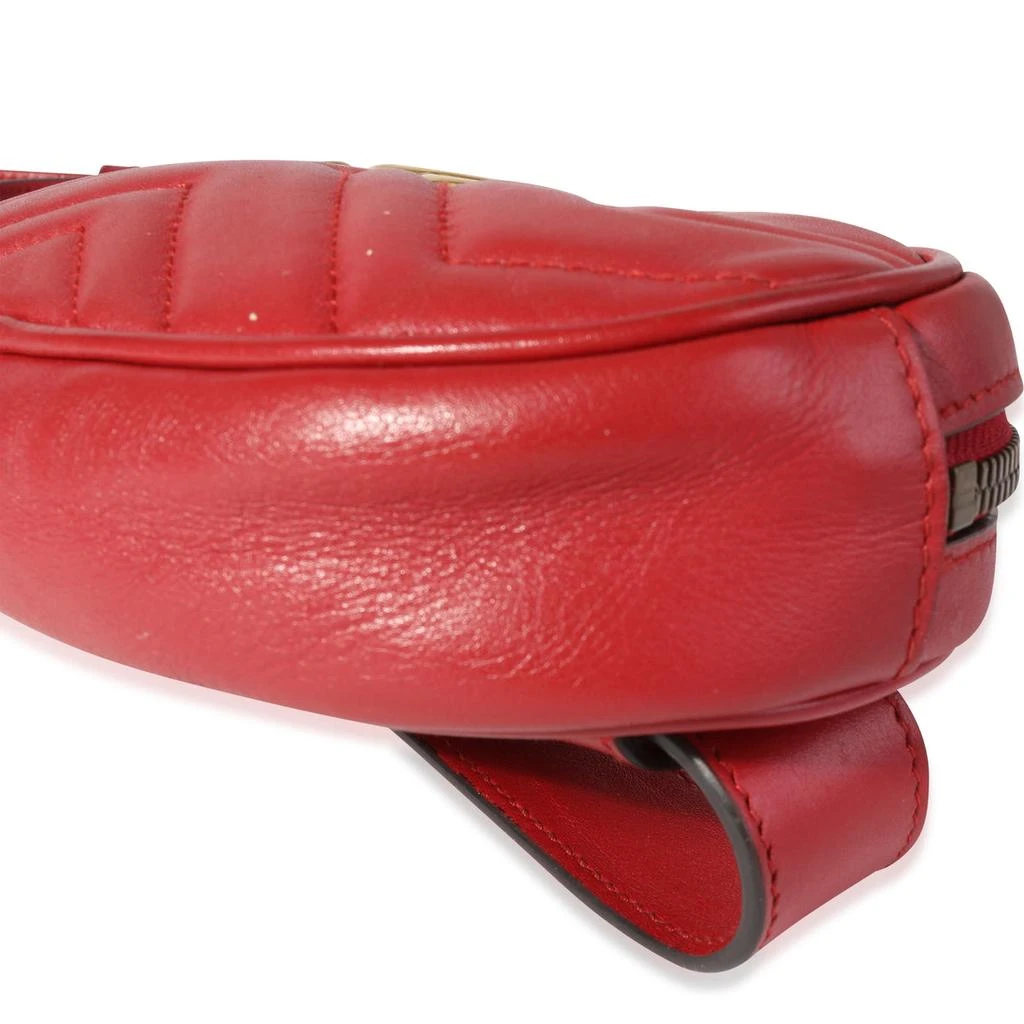 Gucci Red Matelasse Calfskin Marmont Belt Bag 95 商品