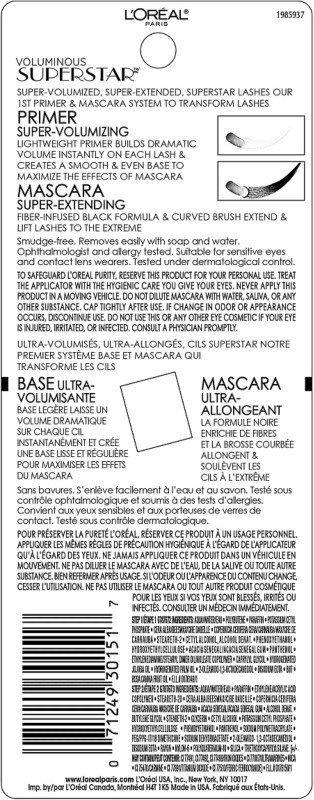 商品L'Oreal Paris|Voluminous Superstar Mascara,价格¥92,第5张图片详细描述