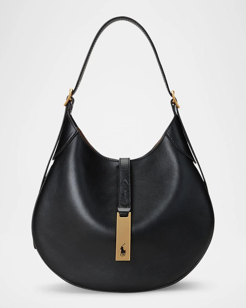 商品Ralph Lauren|Small Sport Leather Shoulder Bag,价格¥4670,第1张图片