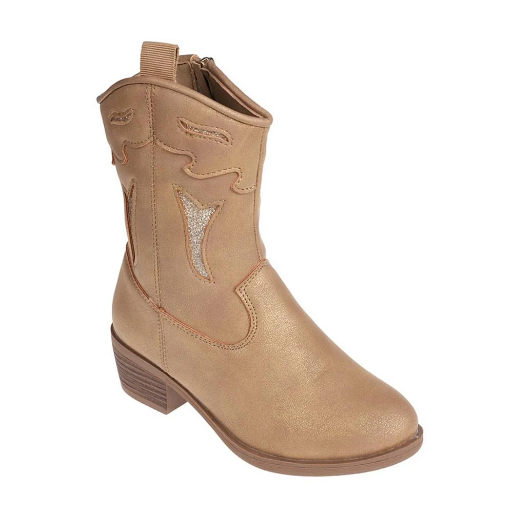商品Vince Camuto|Big Girls Mid Calf Glitter Classic Western Cowgirl Boots,价格¥180,第1张图片